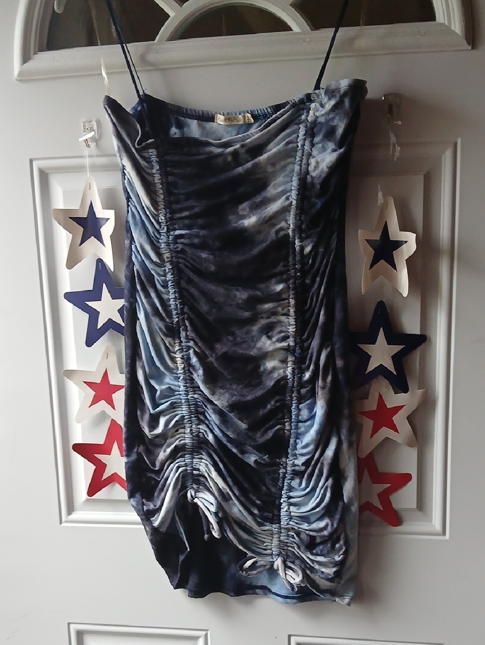 Heart And Hips  Tie-Dye Slip Dress Strapless Or With Straps
